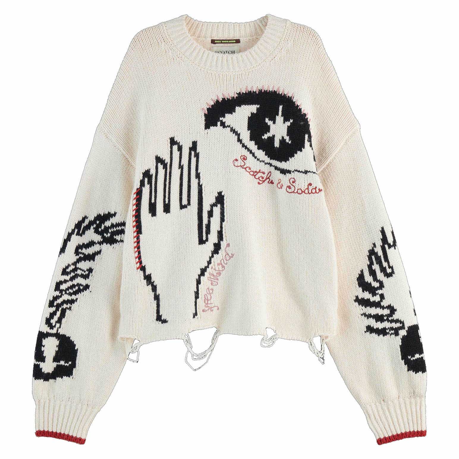 Scotch & Soda Intarsia Oversized Pullover